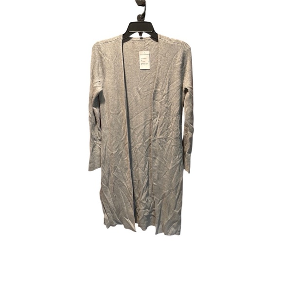 525 America Women's Open Front Cardigan Sweater in Gray NWT FLAWED - Picture 1 of 6